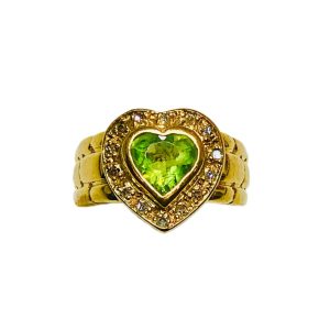 K18(18金) ペリドット リング